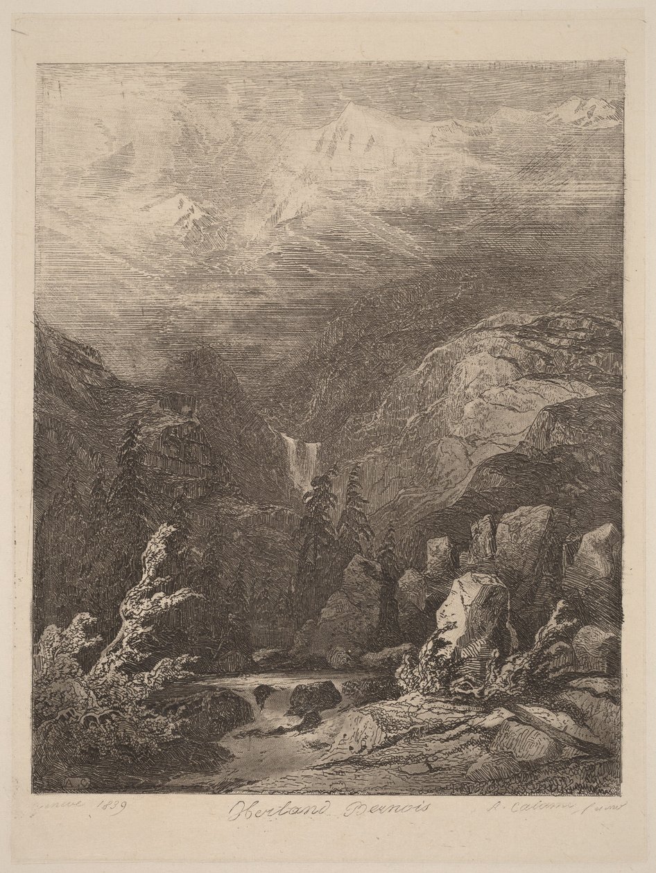 Berner Oberland av Alexandre Calame