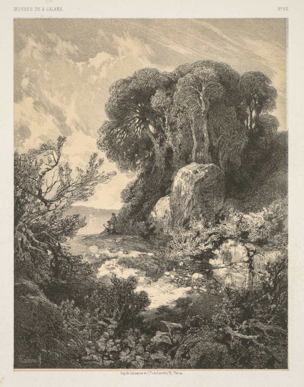 Verk av A. Calame: nr. 52. av Alexandre Calame