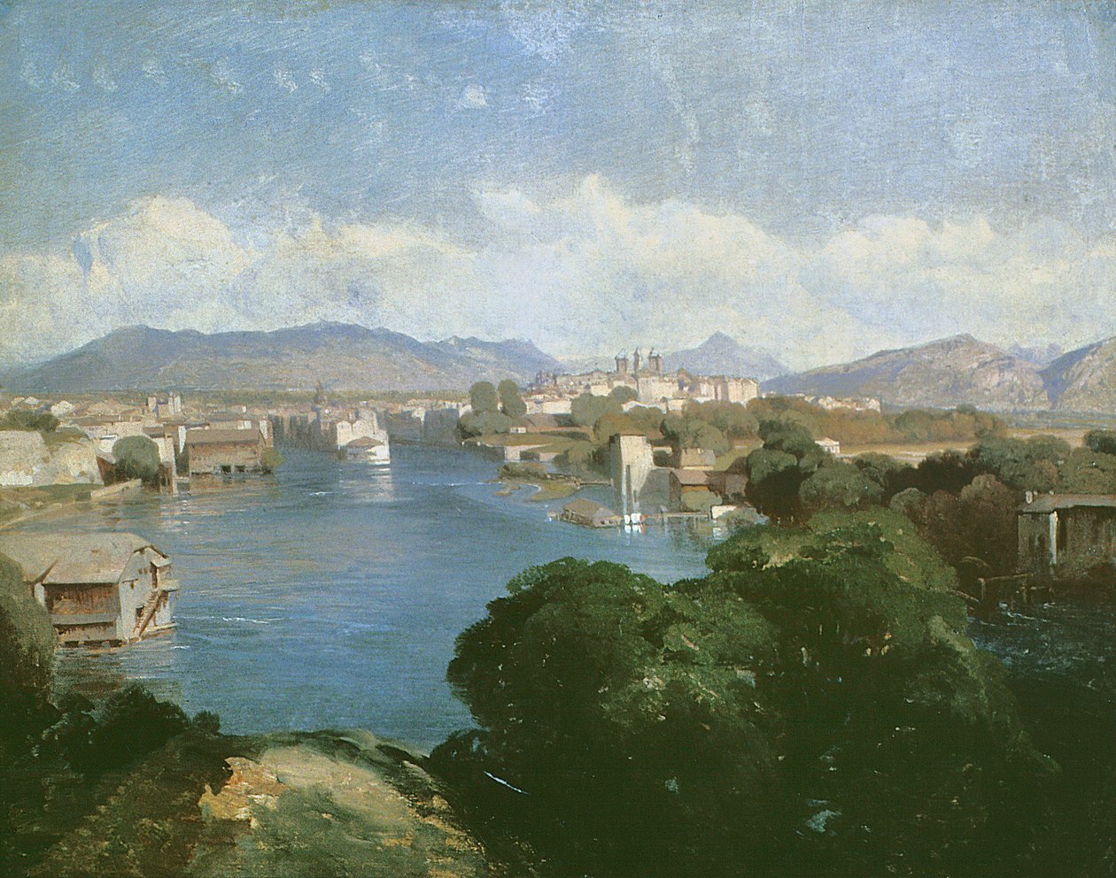 Saint-Jean-Sur, Genève (olje på lerret) av Alexandre Calame