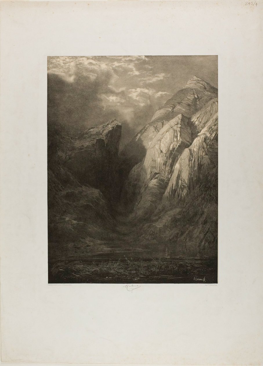 Alpene, fra forskjellige landskapssteder av Alexandre Calame