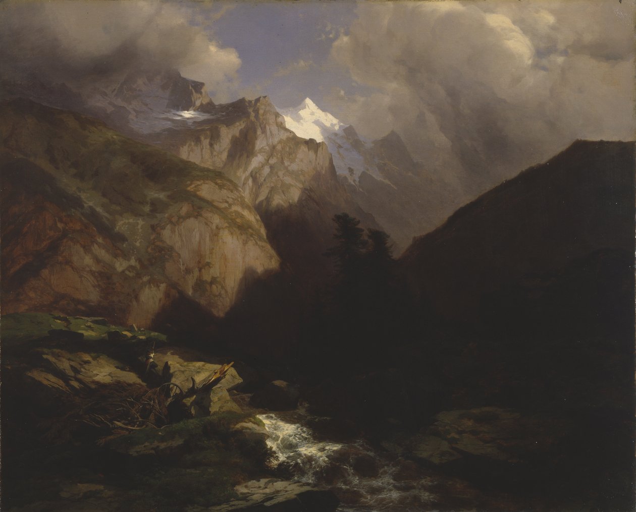 Jungfrau, Sveits av Alexandre Calame