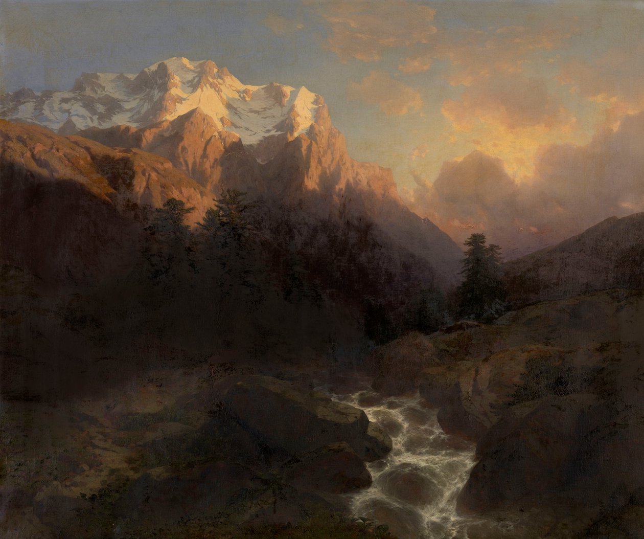 Wetterhorn av Alexandre Calame