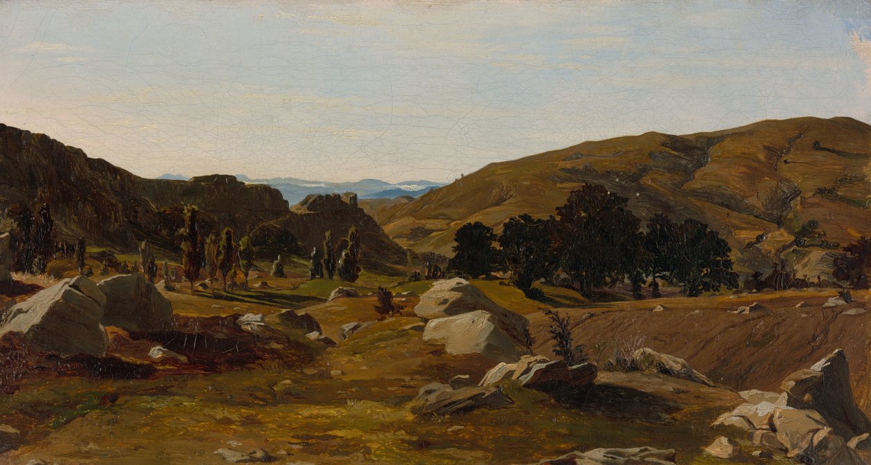 Landskap nær Chiusi, Toscana av Alexandre Desgoffe