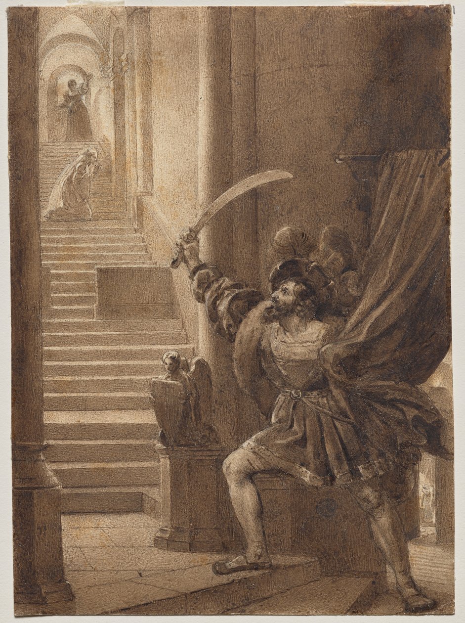 François I vifter med et sverd av Alexandre Evariste Fragonard