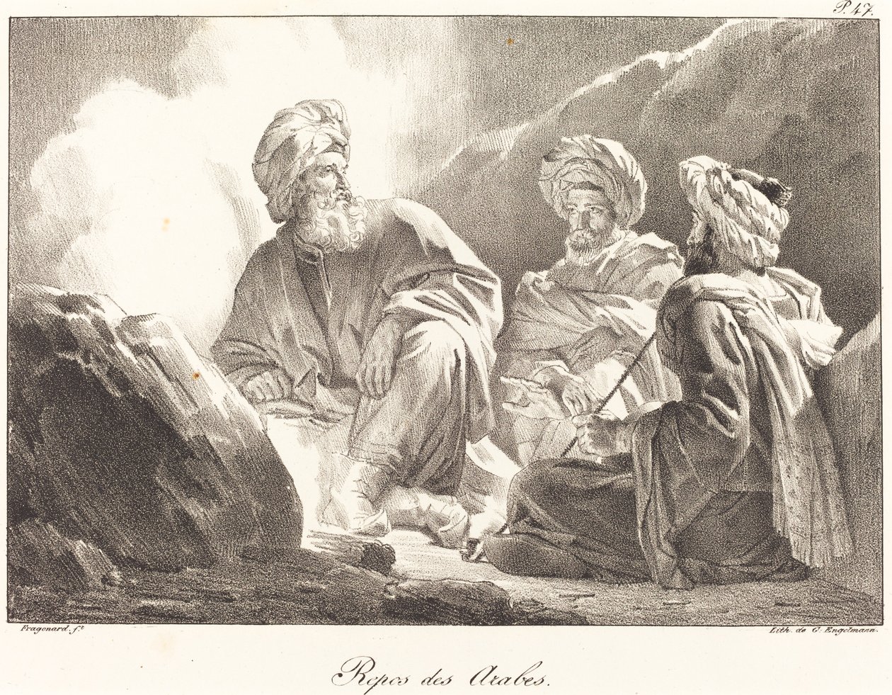 Resten av araberne av Alexandre Evariste Fragonard