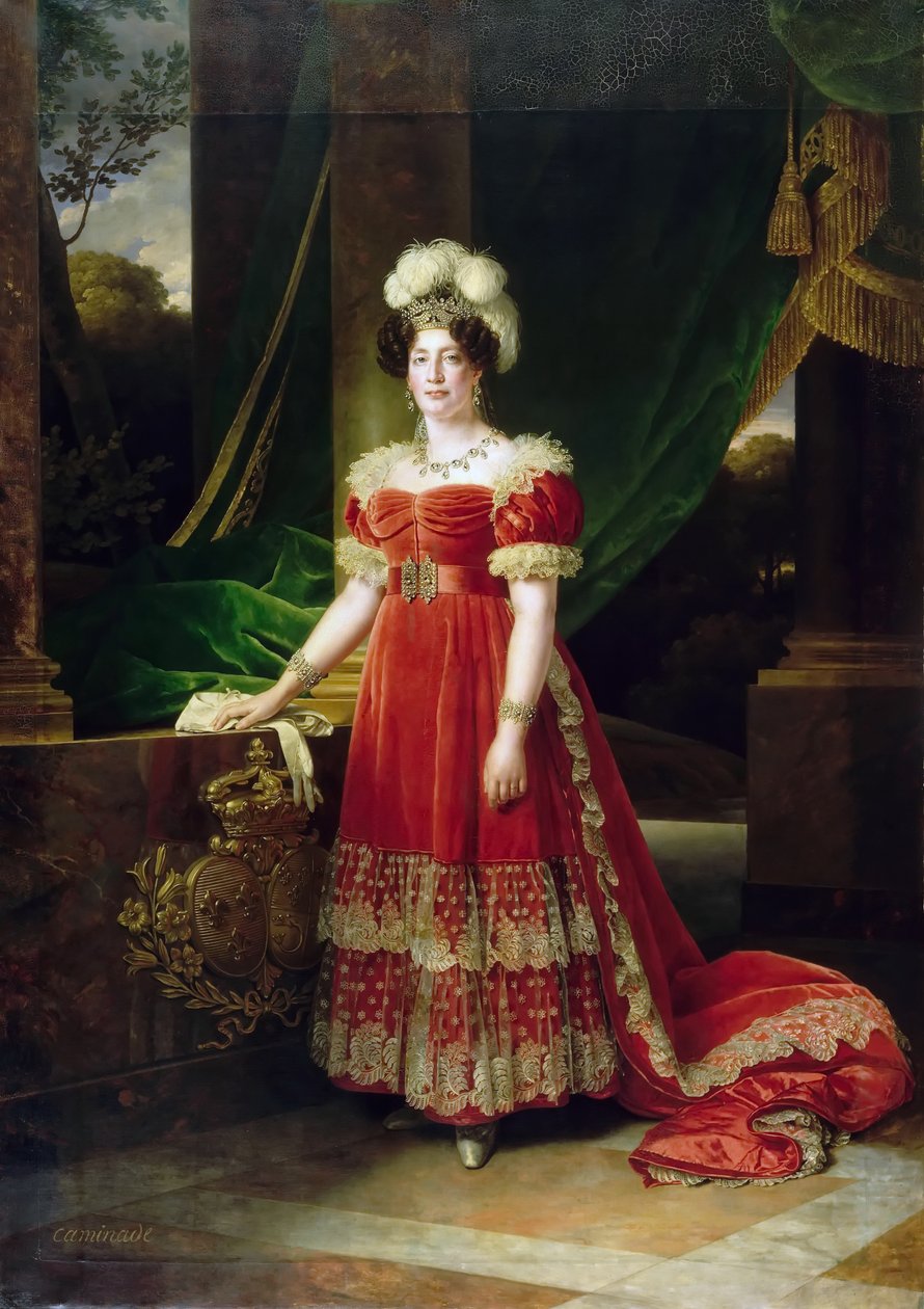 Portrett av Marie Therese av Frankrike 1778-1851 av Alexandre Francois Caminade
