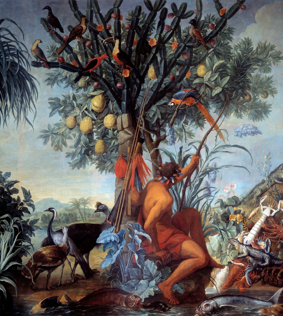 Et indisk jegermaleri av Francois Desportes (1661-1743) Søn fra 1700-tallet. 3,72x4 m Marseille, Museum of Fine Arts av Alexandre Francois Desportes