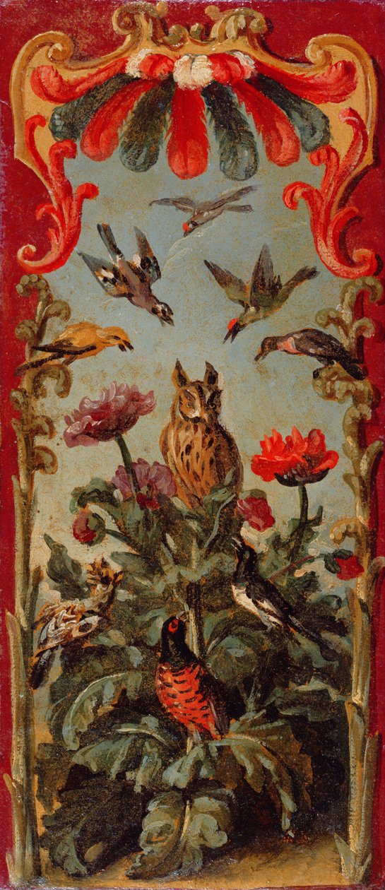 Design for bladet til en Savonnerie-skjerm, ca. 1720 av Alexandre Francois Desportes