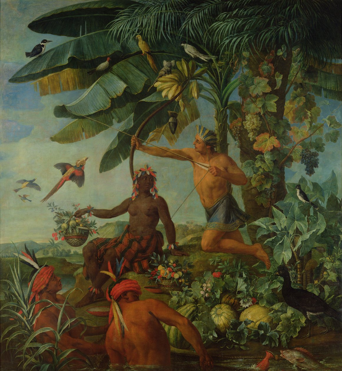Den indiske jegeren og fiskeren, 1741 av Alexandre Francois Desportes