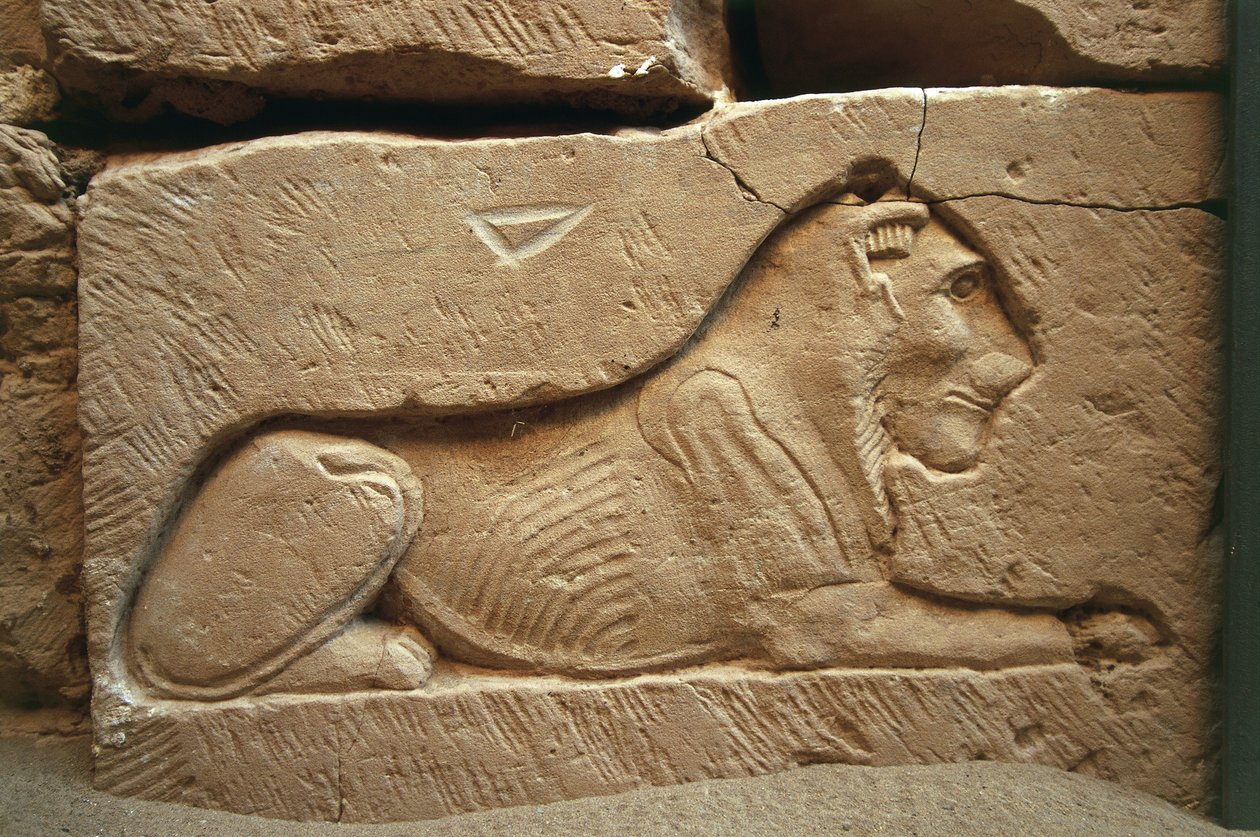 Relieff av løve ved Tomb of Kitines av Nicolas Toussaint Charlet