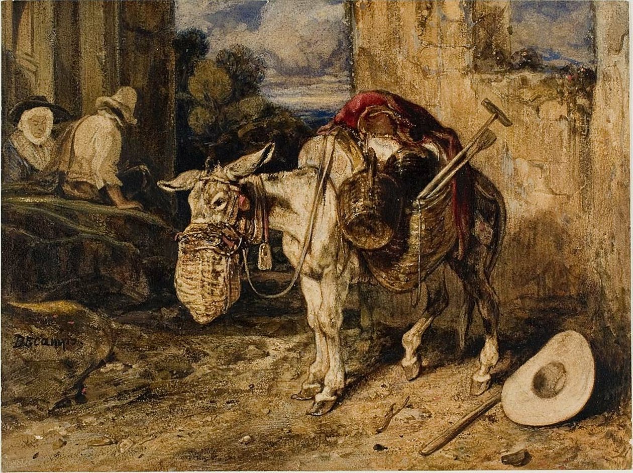 Esel av Alexandre Gabriel Decamps