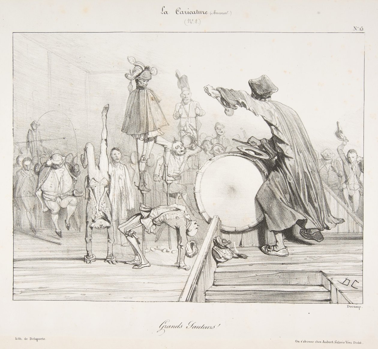 Flotte hoppere!, fra La Caricature, 1823-60. av Alexandre Gabriel Decamps