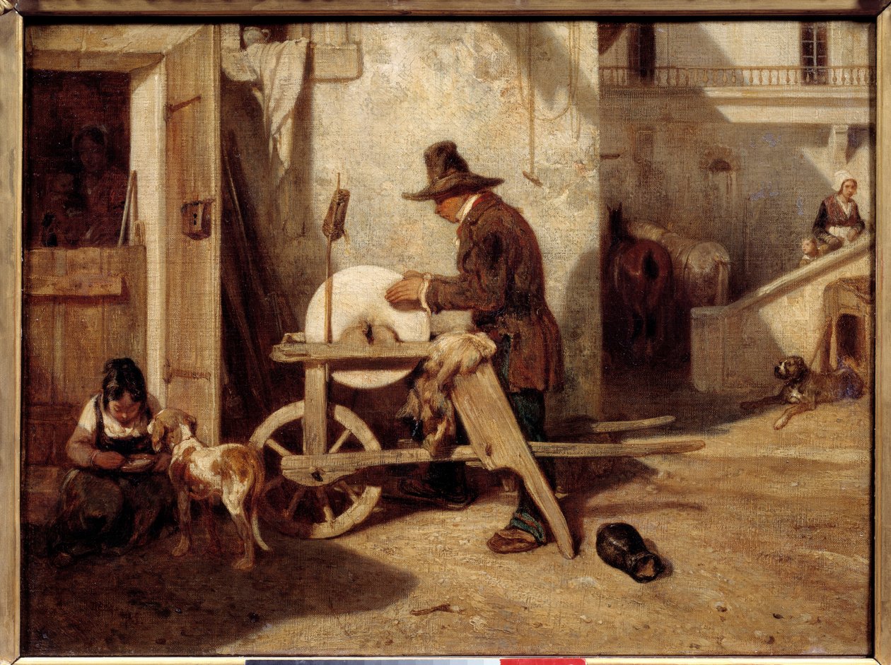 Kvernen Maleri av Alexandre Gabriel Decamps av Alexandre Gabriel Decamps