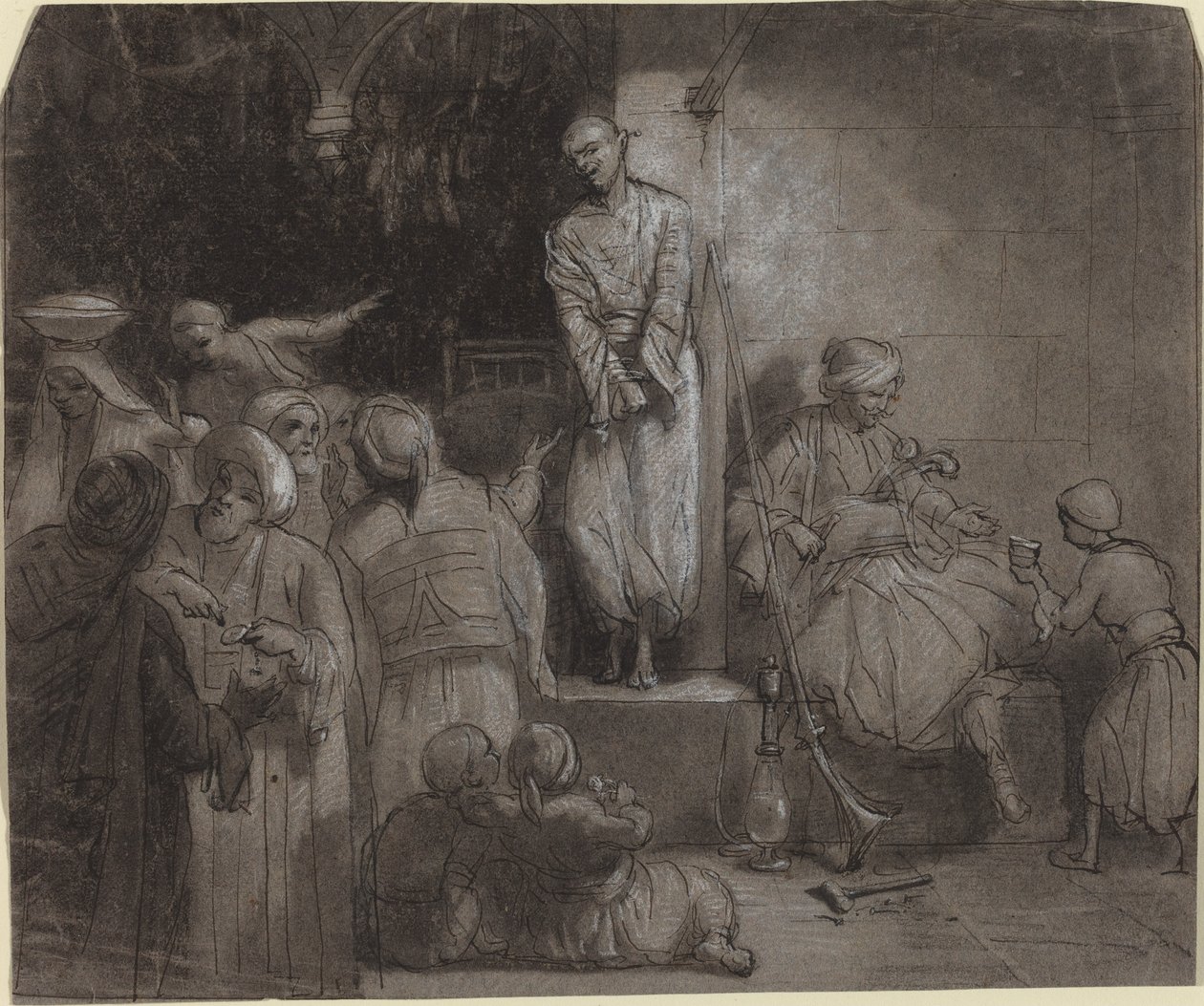 Slavemarkedet [recto] av Alexandre Gabriel Decamps