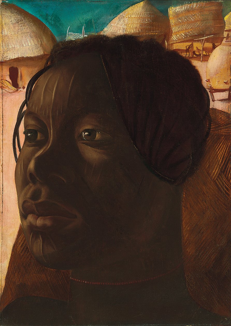 Aoua, Banda Woman, ca. 1925 (olje på lerret) av Alexandre Iacovleff