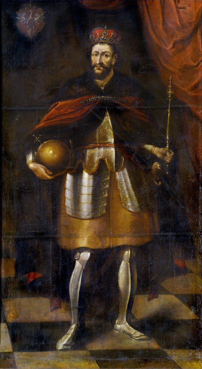 Portrett av kong Wladyslaw II. Jagiello, 1677 av Alexandre Jan Tricius