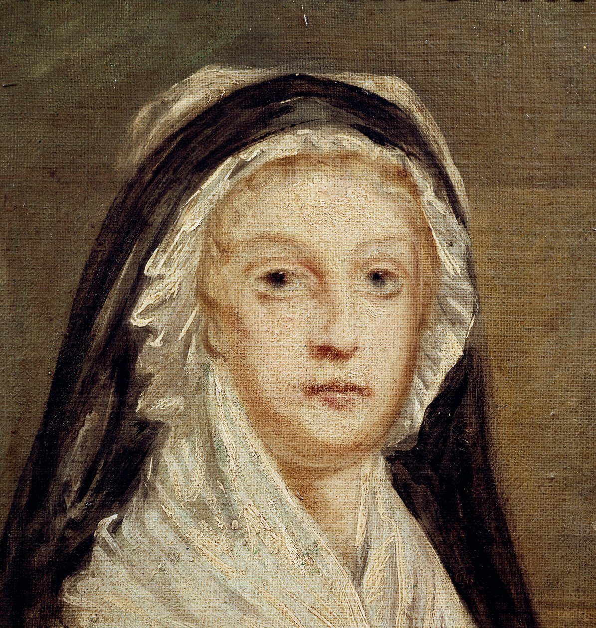 Marie Antoinette ved Conciergerie (ca. 1792-99, olje på lerret) av Alexandre Kucharski