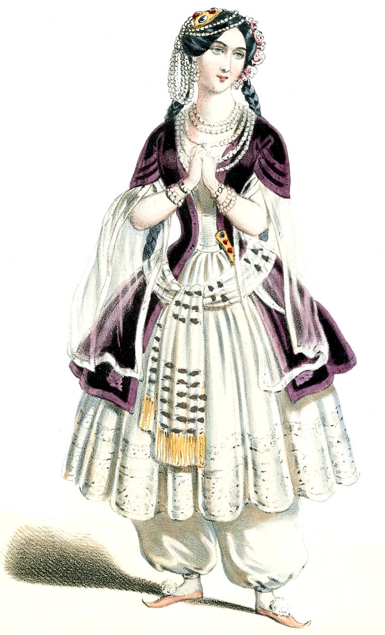Auber - Haydée - M.lle Lavoye i Haydée, 3. akt - litografi av Alexandre Lacauchie, 1847 av Alexandre Lacauchie