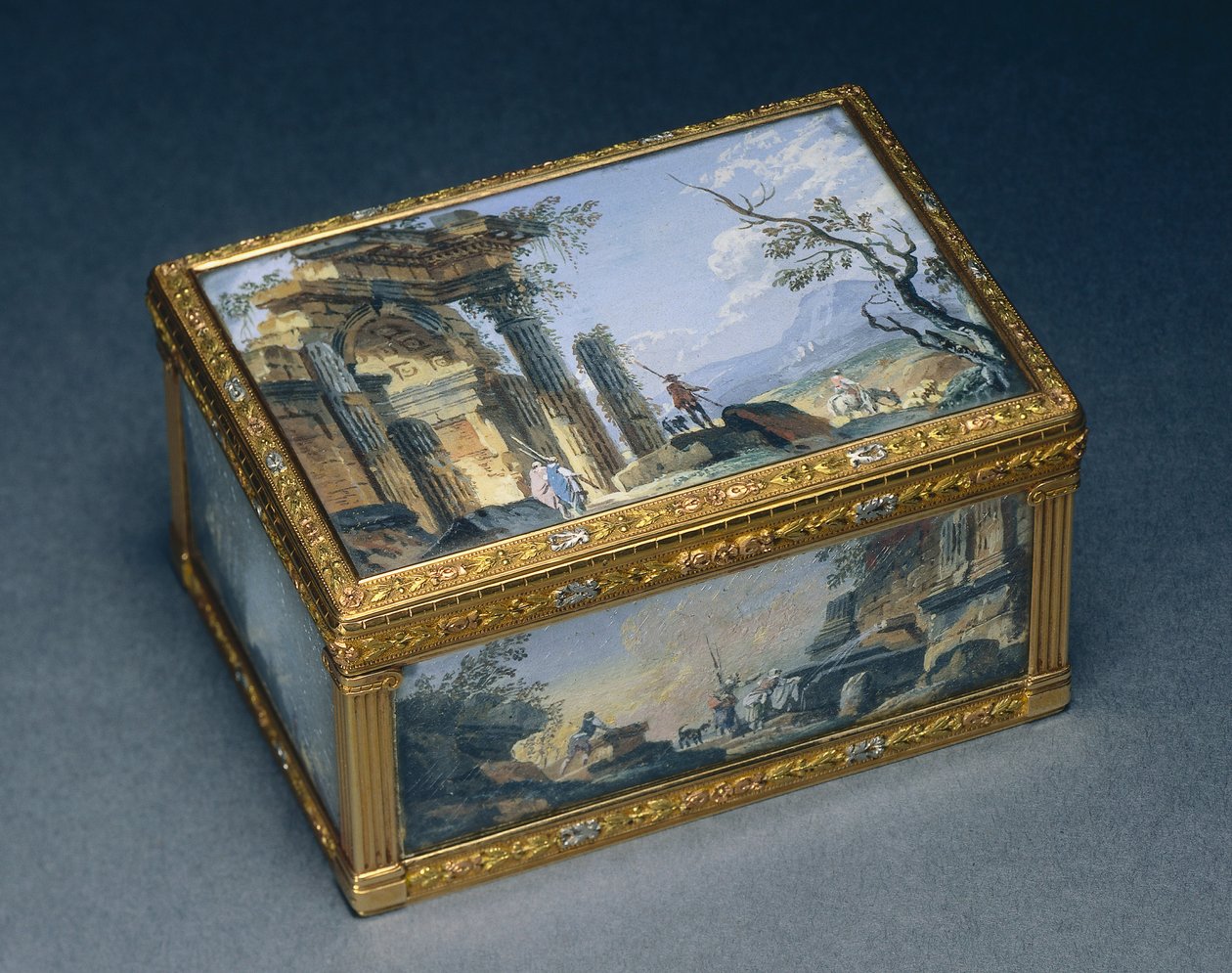 Rektangulær boks, ca. 1840-50 av Alexandre Leferre