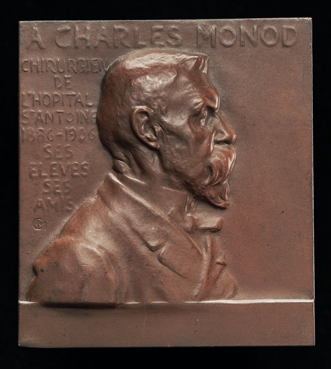 Alexandre-Charles Monod, 1843-1921, kirurg [forside], ca. 1906. av Alexandre Louis Marie Charpentier