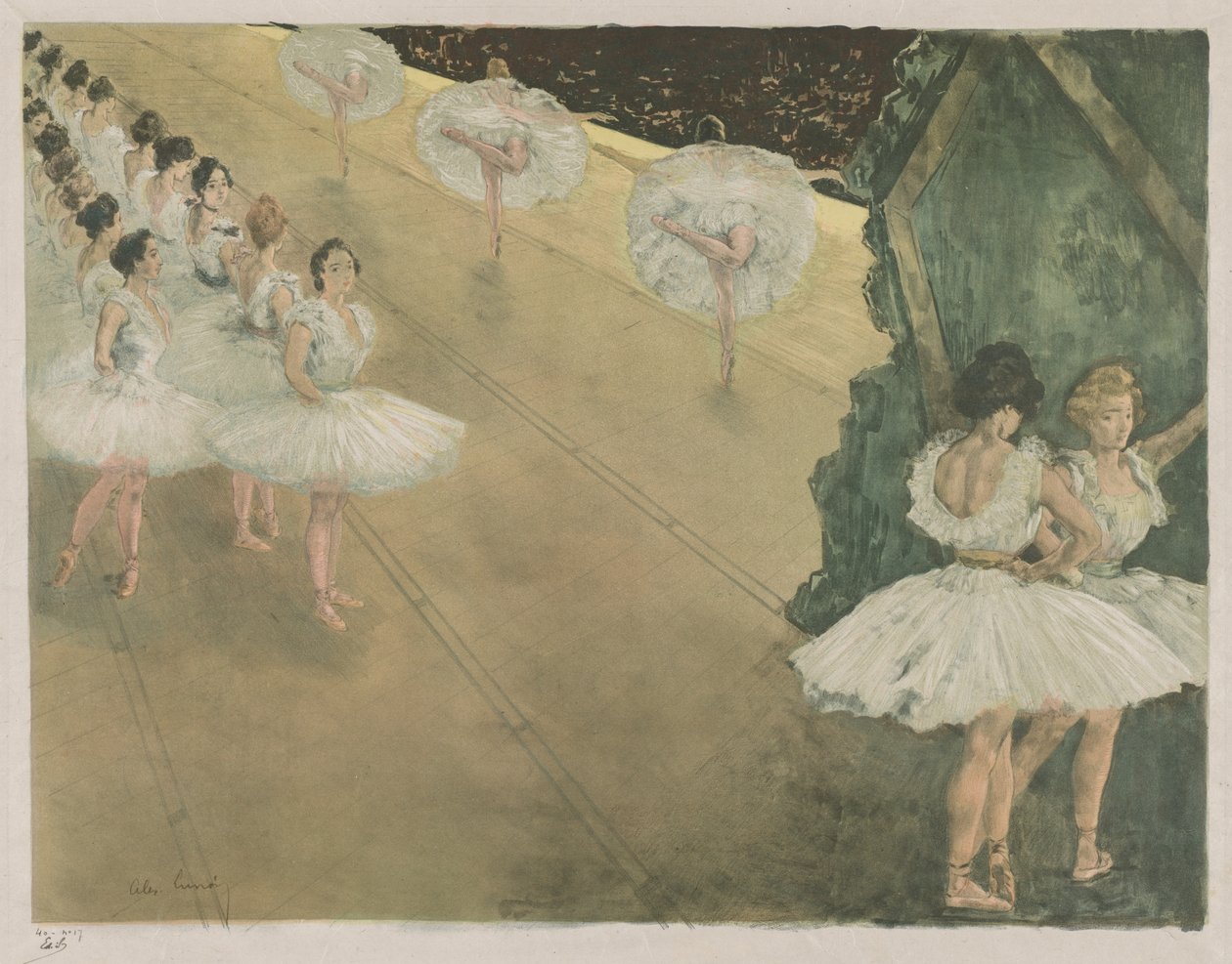 Ballettdansere av Alexandre Lunois