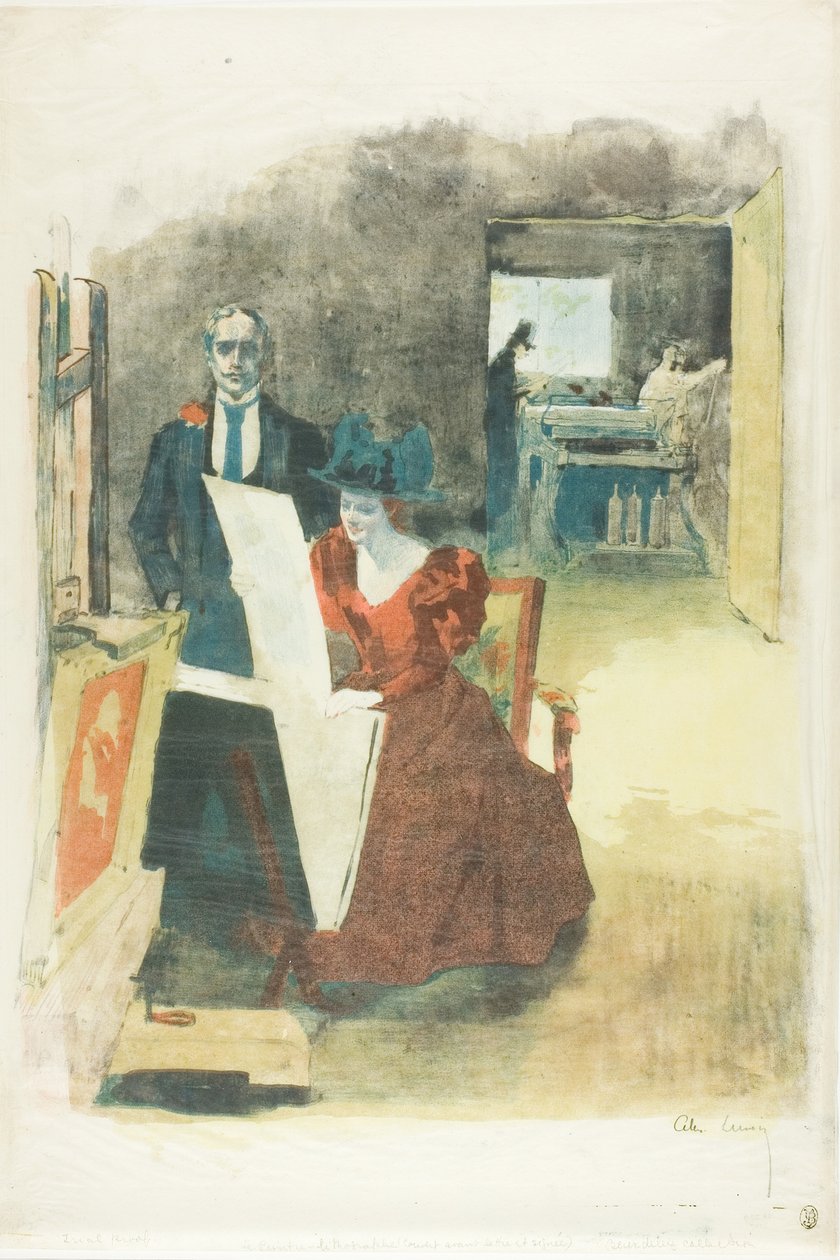 Omslag til porteføljen, The Painters-Lithographers (Les Peintres Lithographes) av Alexandre Lunois