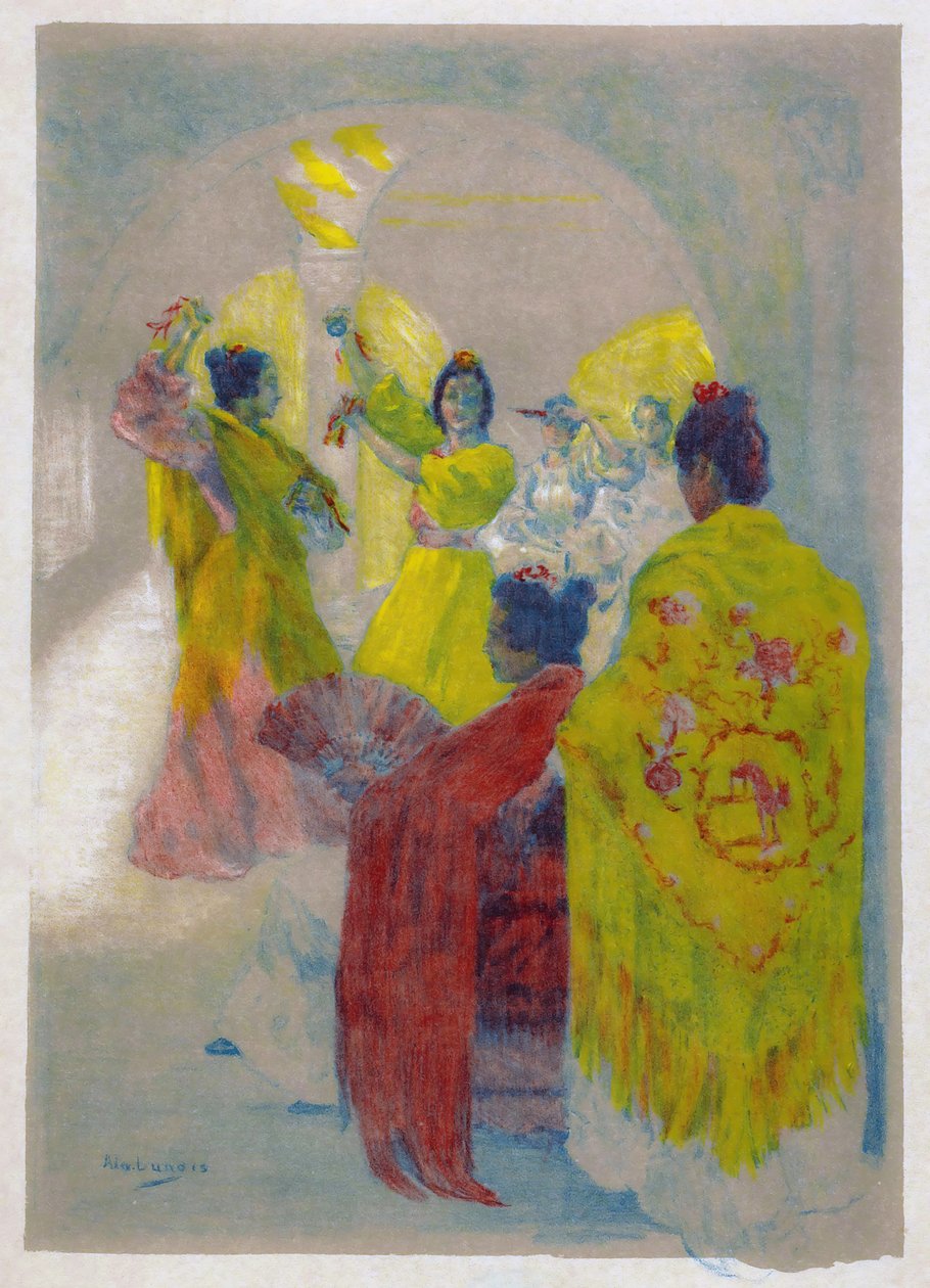 Flamencodans, Sevilla, Spania. av Alexandre Lunois