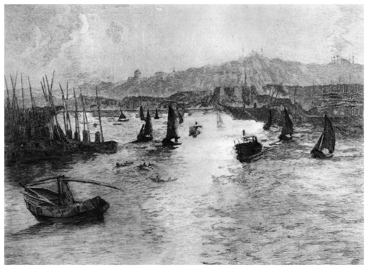 Det gylne horn, Konstantinopel, ca 1885-1910 1924 av Alexandre Lunois