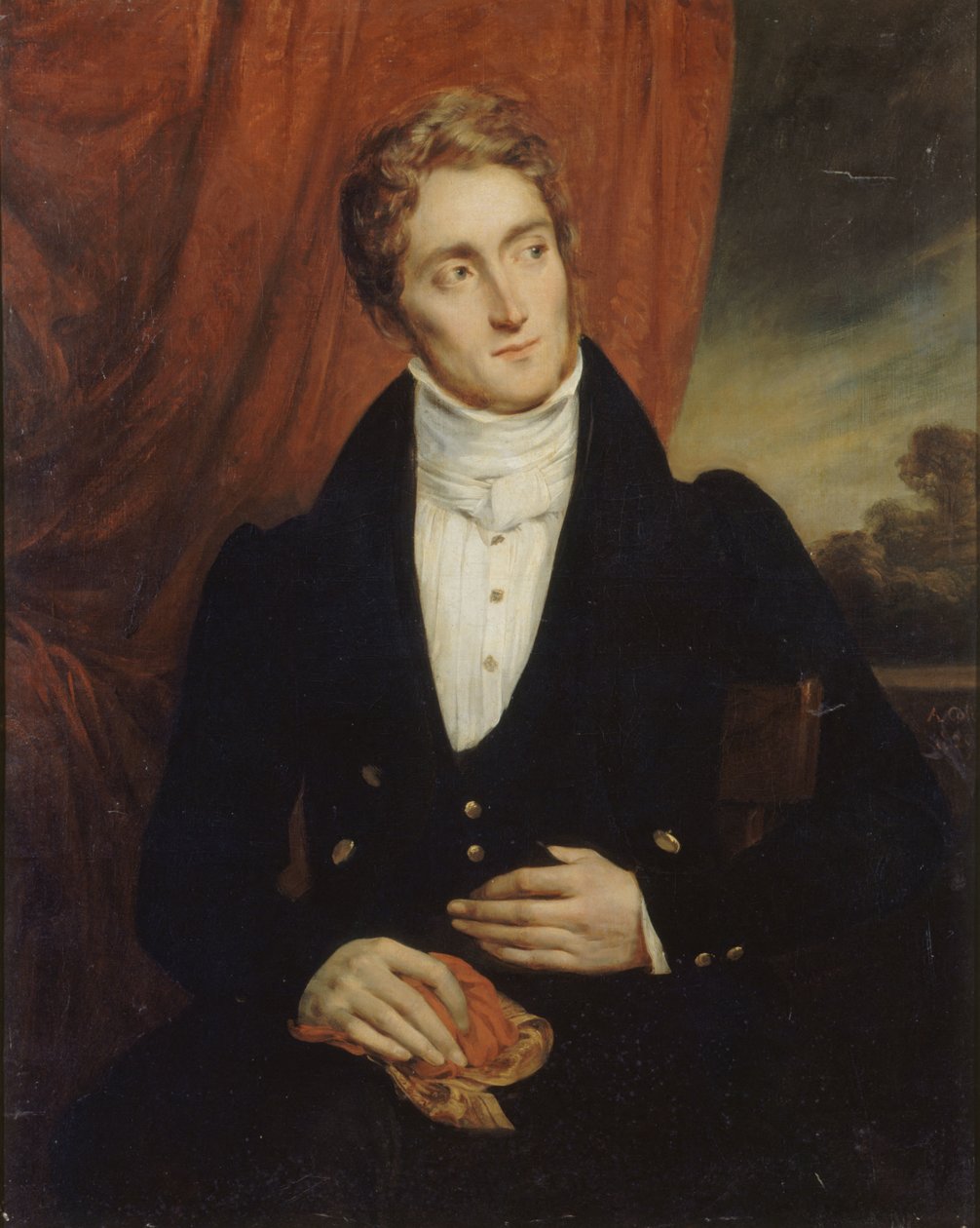 Portrett av Jean-Georges Farcy 1800-1830, 1829. av Alexandre Marie Colin