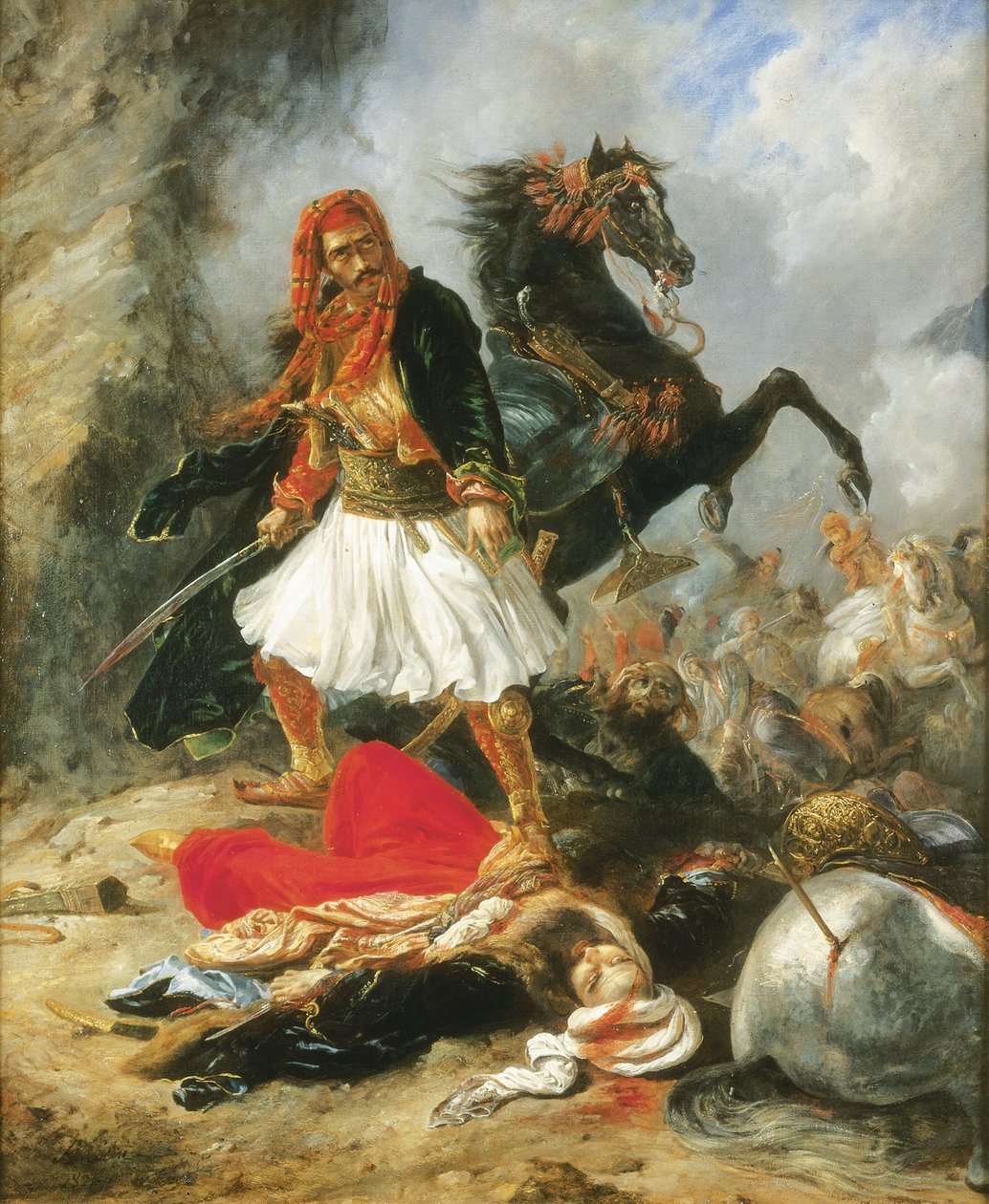 The Giaour, 1826 av Alexandre Marie Colin