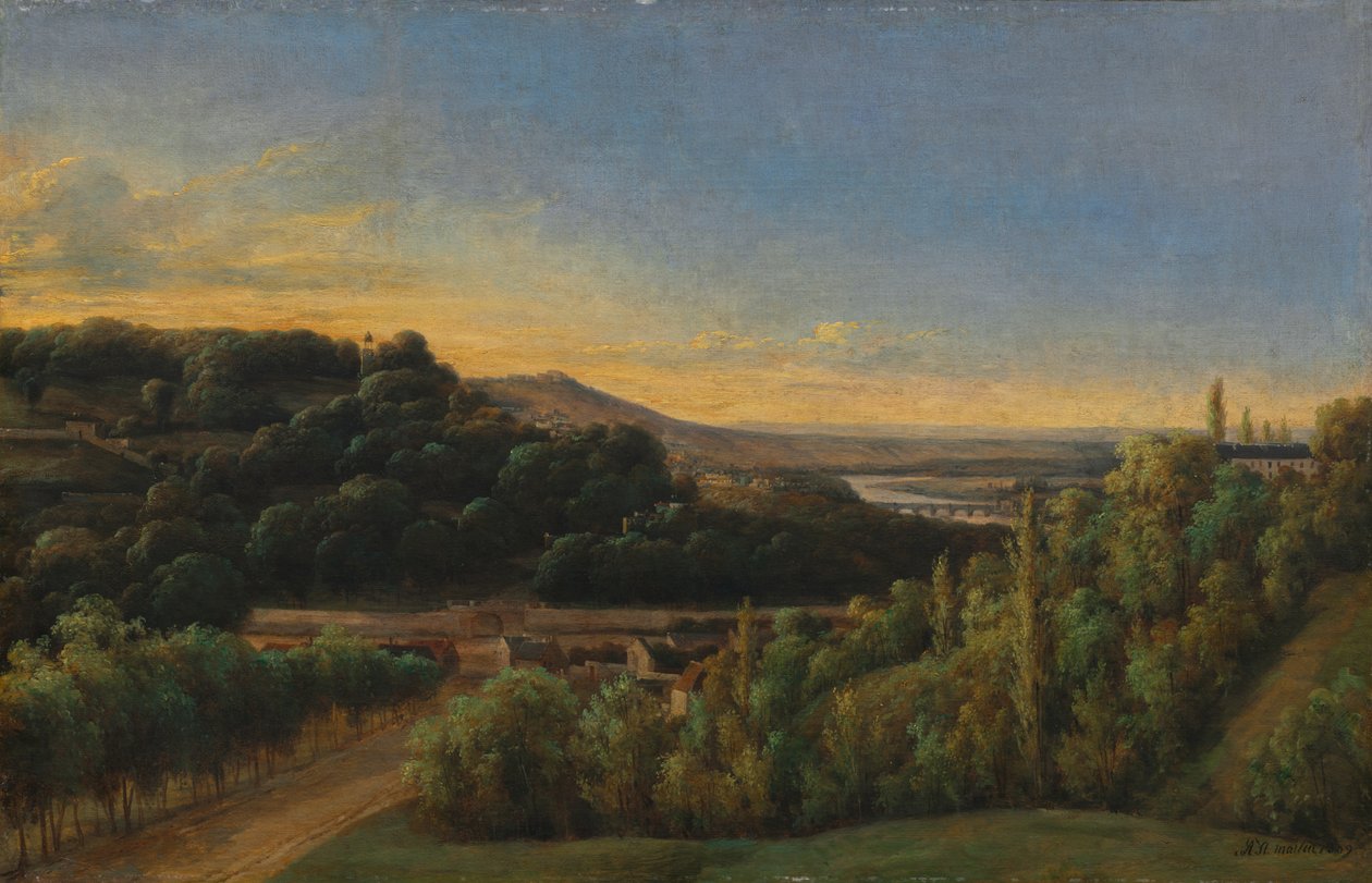 Utsikt over Saint-Cloud, nær Seinen av Alexandre Pau de St. Martin