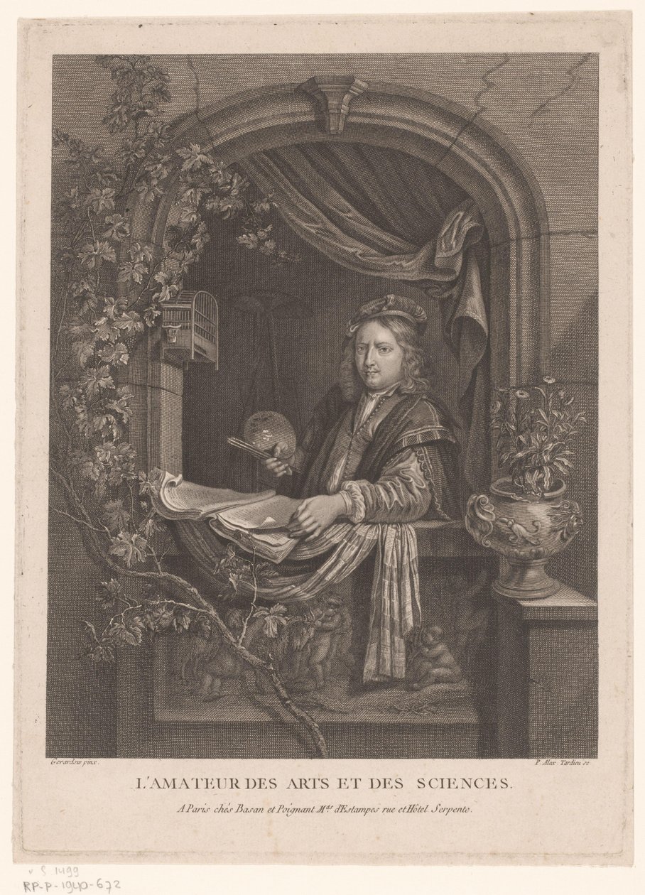 Selvportrett av Gerard Dou L