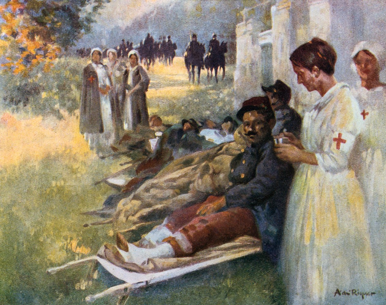 Førstehjelpen, 1914 av Alexandre de Riquer