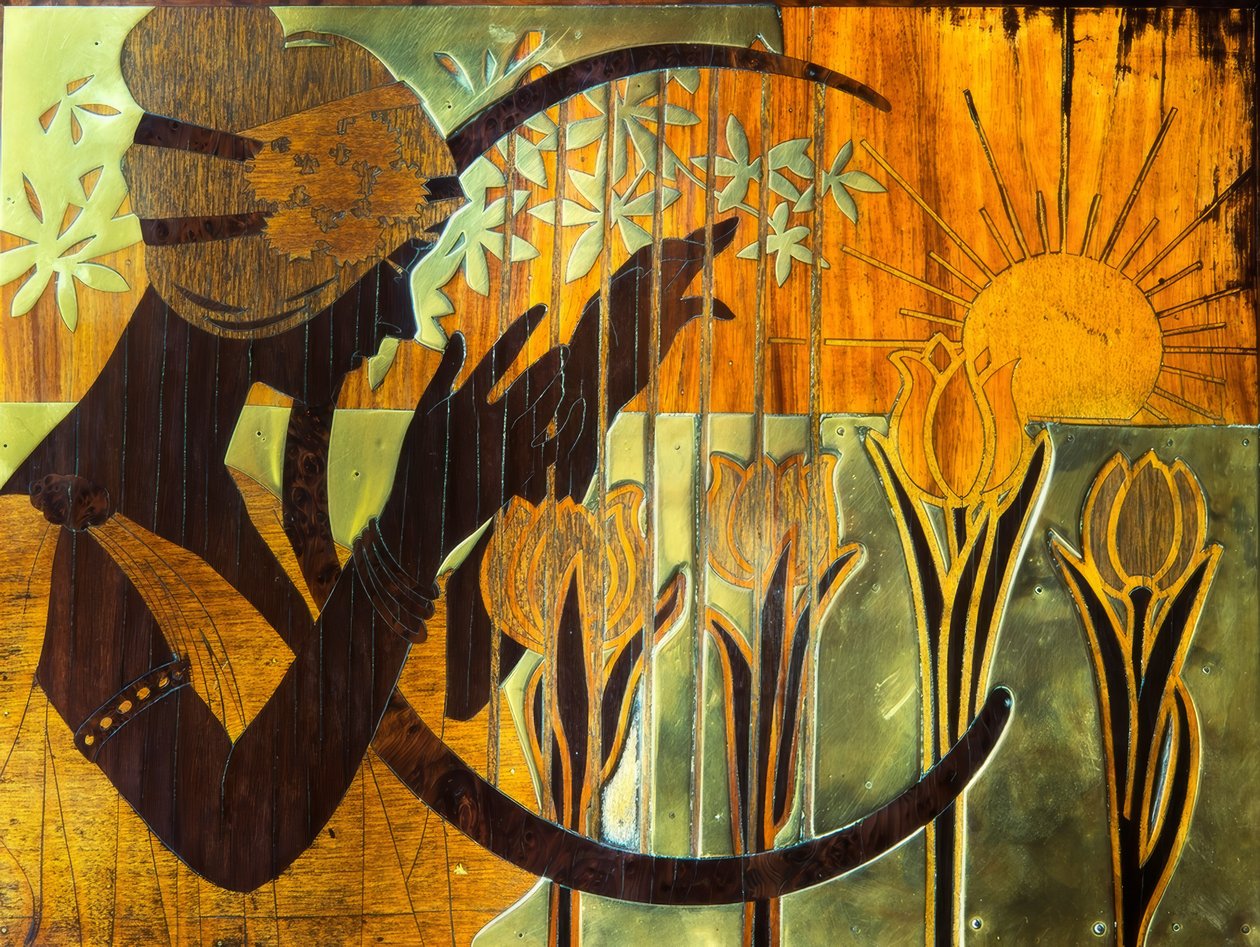 Marquetry. Sirkel av Lyceum. Barcelona. av Alexandre de Riquer
