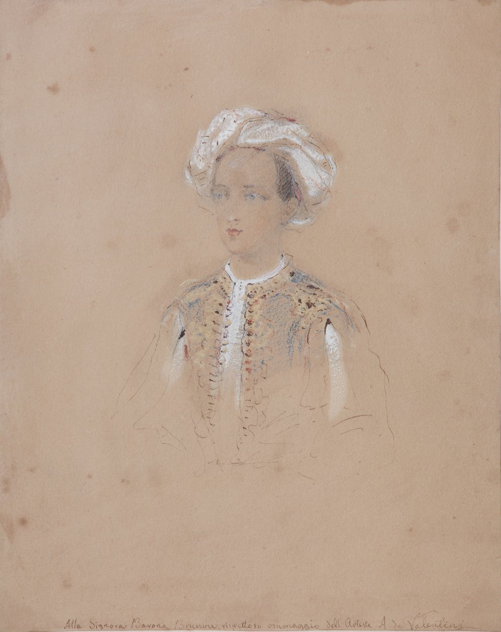 Portrett av storhertug Michael Nikolaevich av Russland 1832-1909, 1830-1840-årene av Alexandre de Valentini