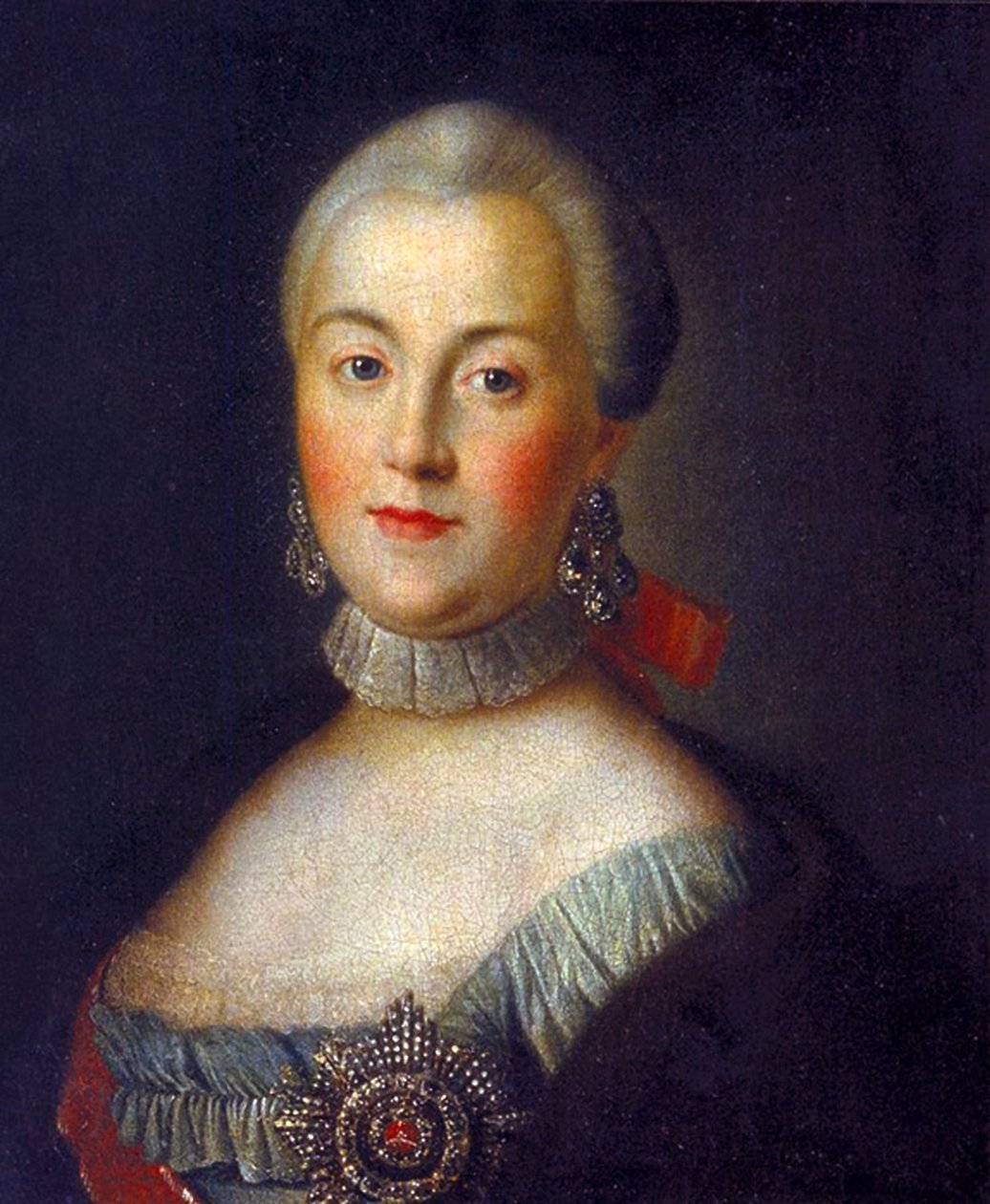 Portrett av storhertuginne Catherine Alekseevna, fremtidig keiserinne Catherine II den store, ca. 1760 av Alexei Petrovich Antropov