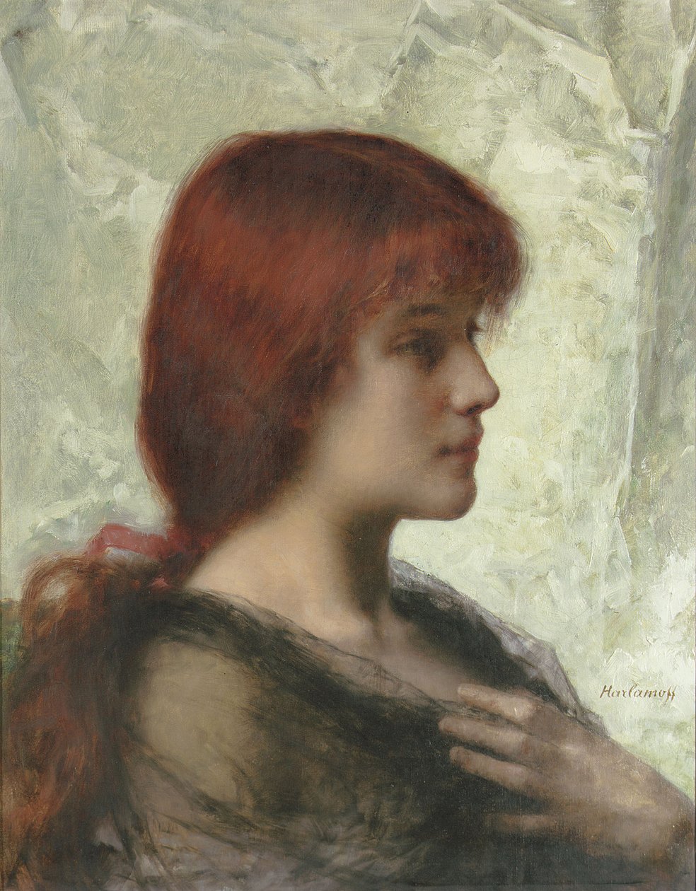 En rødbrun skjønnhet av Alexei Alexevich Harlamoff