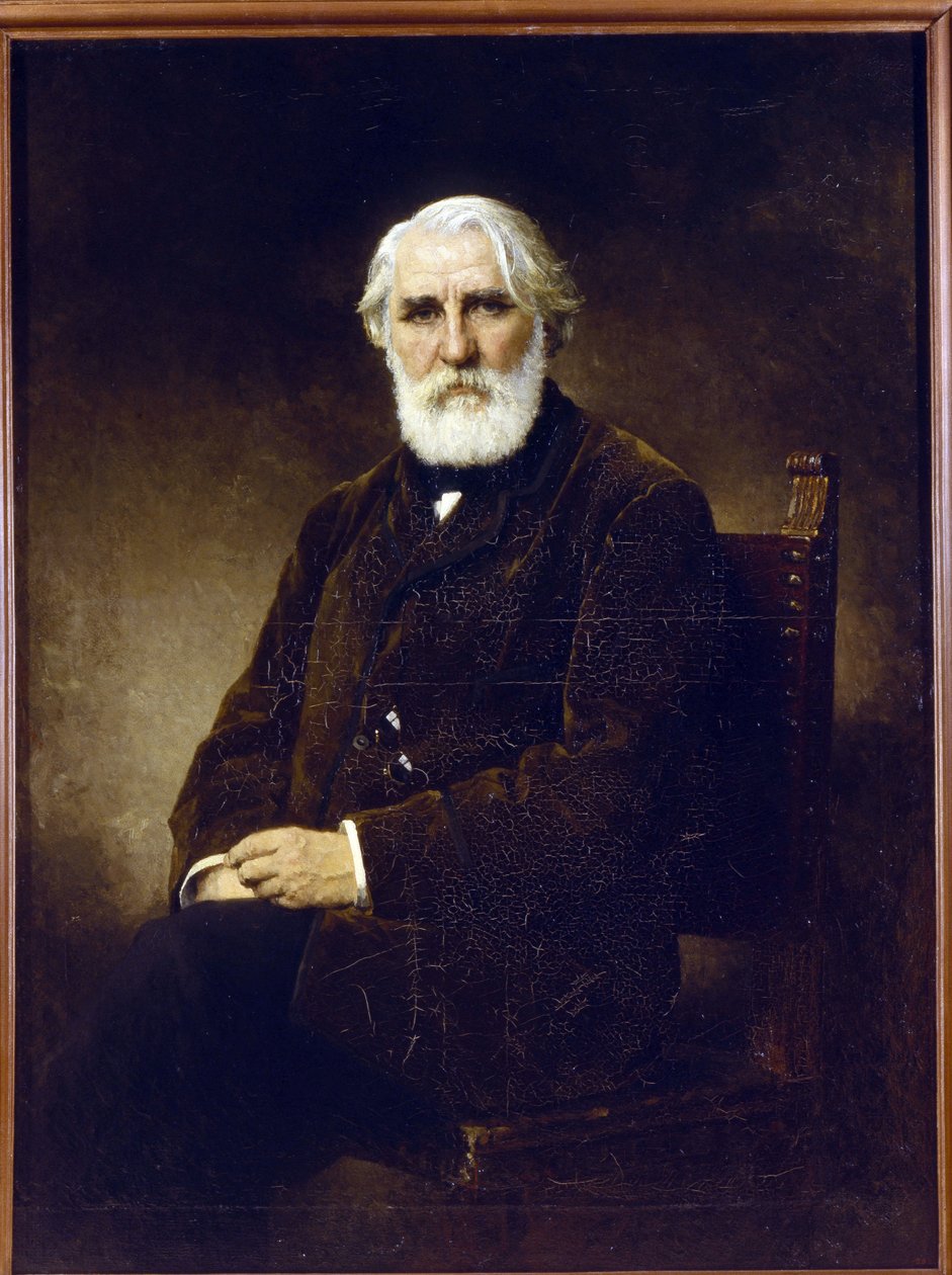 Ivan Tourgueniev - Portrett av forfatteren Ivan S. Turgenev (1818-1883) - Peinture de Alexei Alexeyevich Harlamov (1840-1922) - 1875 - Olje på lerret - 144x108 - Statens russiske museum, St. Petersburg av Alexei Alexevich Harlamoff