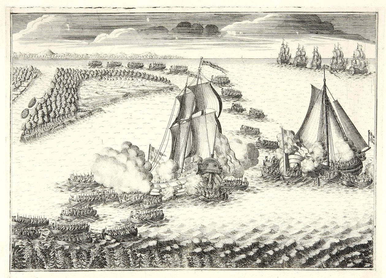 Slaget ved munningen av Neva 18. mai 1703, 1720-årene av Alexei Fyodorovich Zubov