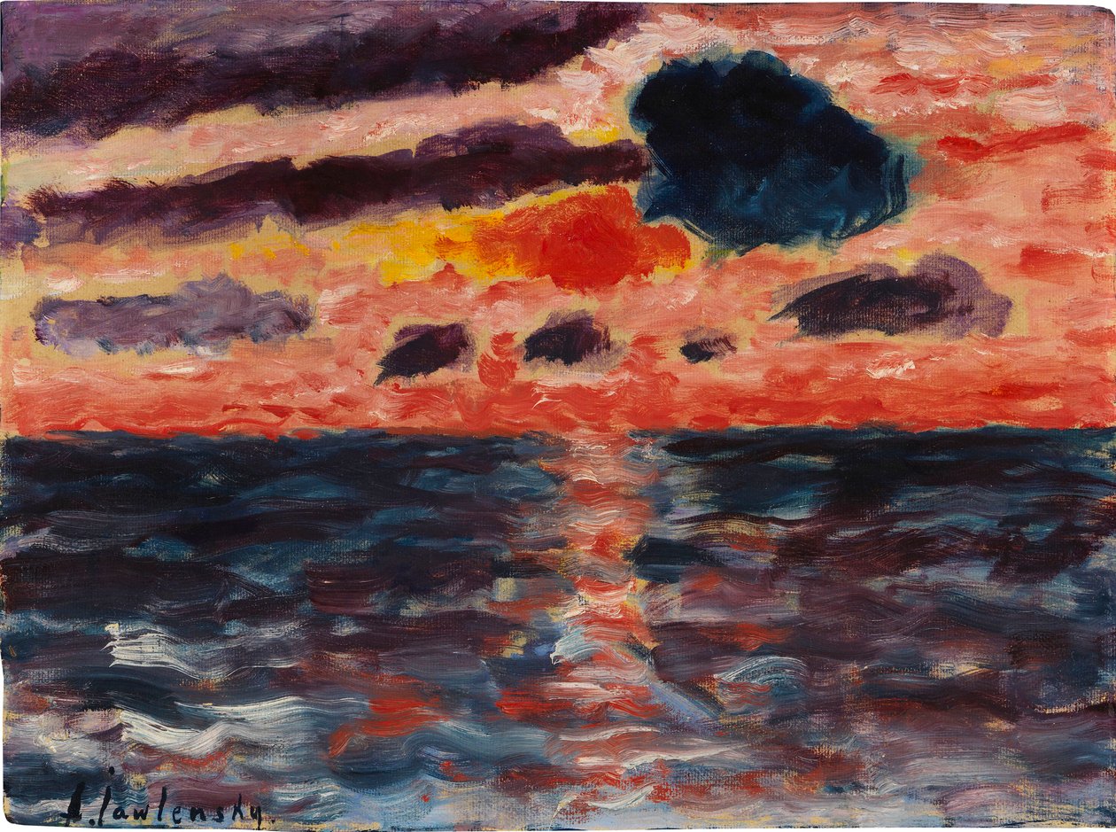 Solnedgang, Borkum, 1928. av Alexei Javlensky von