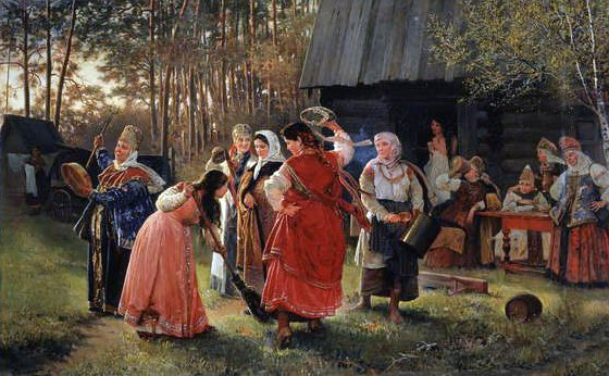 Jentefest, 1889 av Alexei Korsuchin