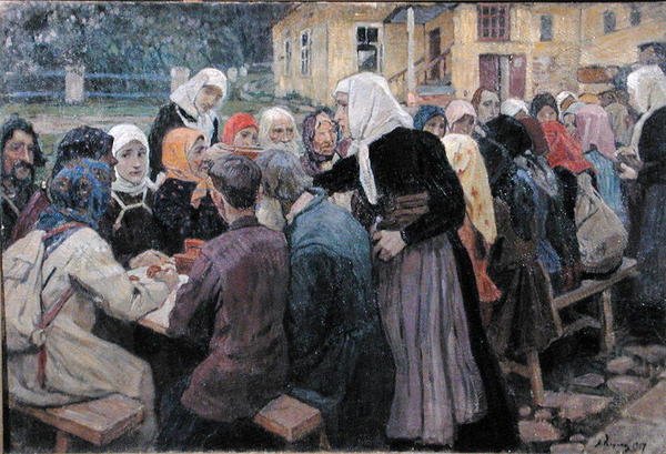 Måltid, 1917 av Alexei Mikhailovich Korin