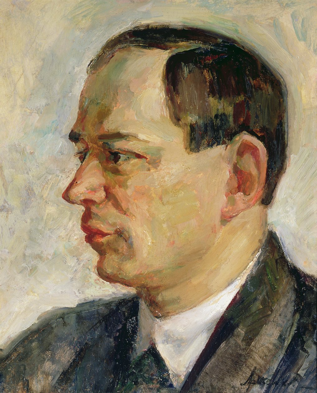 Portrett av Vissarion Shebalin (1902-63) 1933 (olje på lerret) av Alexei Nikolayevich Arzhenikov
