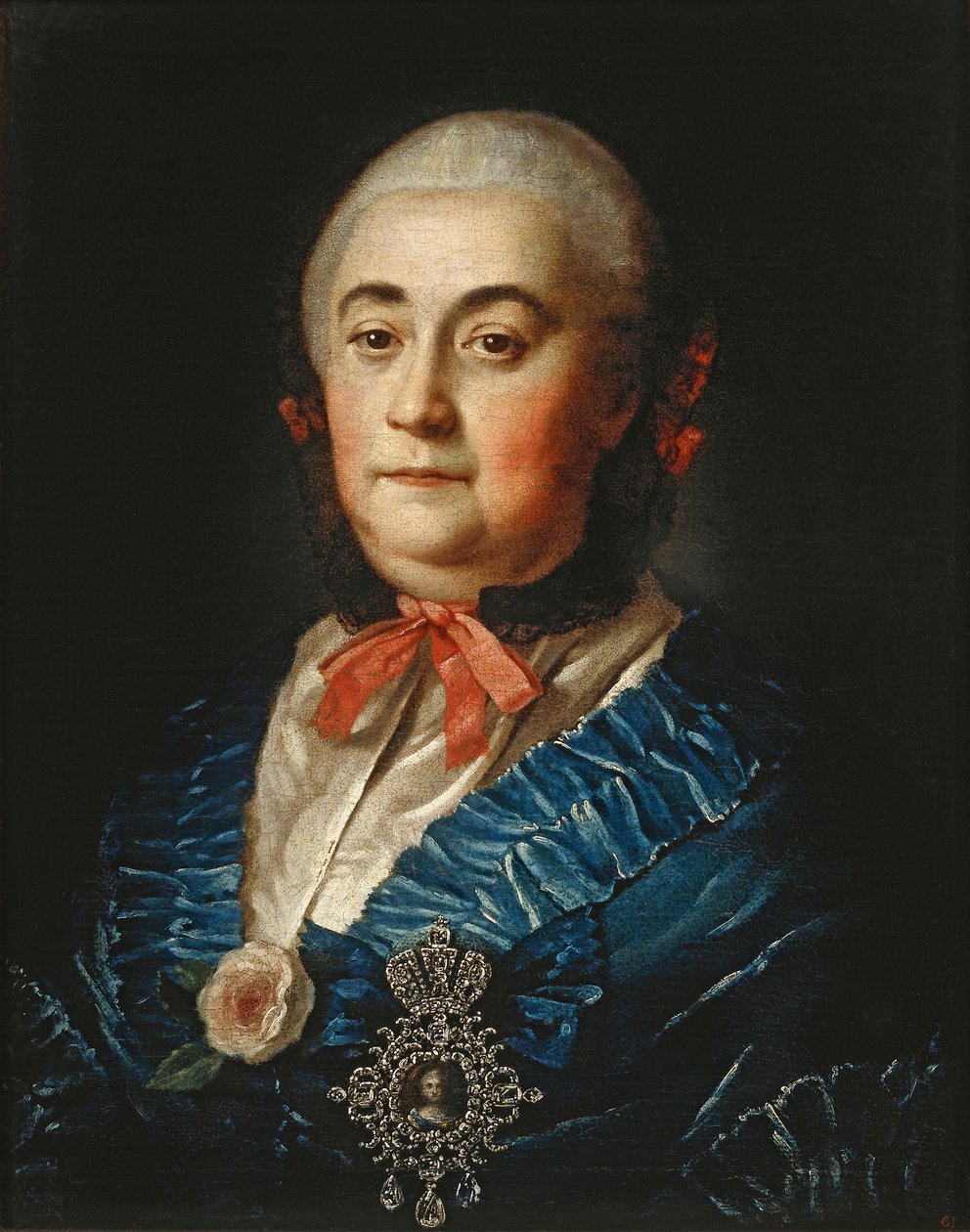 Portrett av Anastasia Izmaylova 1703-1761, 1759 av Alexei Petrovich Antropov