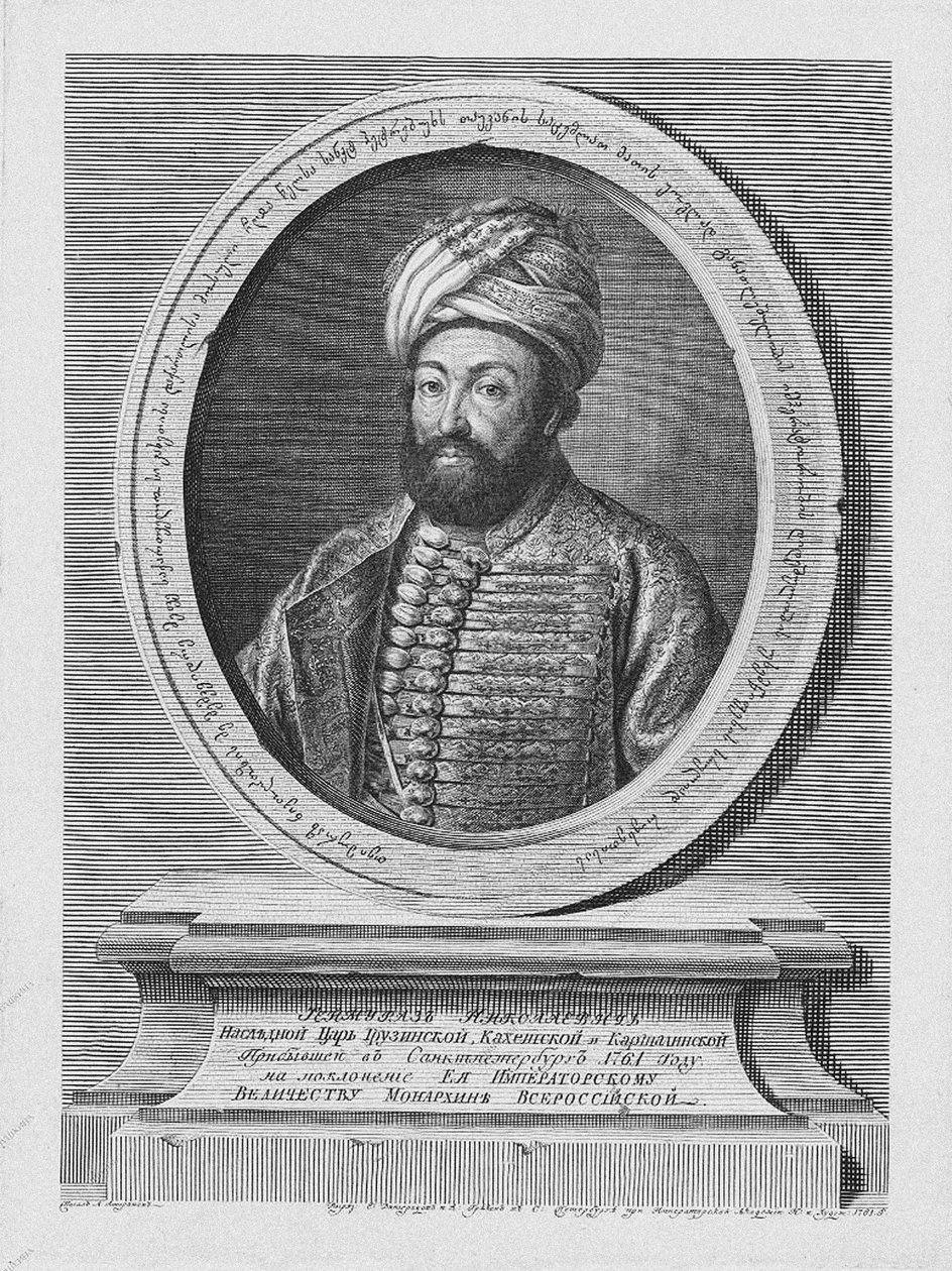 Teimuraz II 1700–1762, konge av Kakheti, 1761 av Alexei Petrovich Antropov