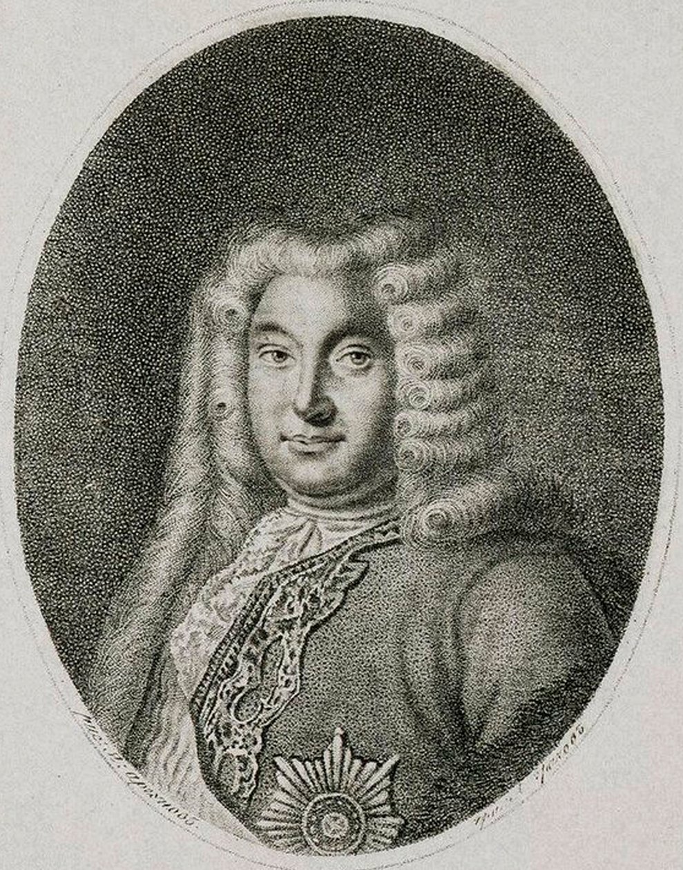 Portrett av visekansler grev Andrey Ostermann 1687-1747, c1812. av Alexei Petrovich Grachev