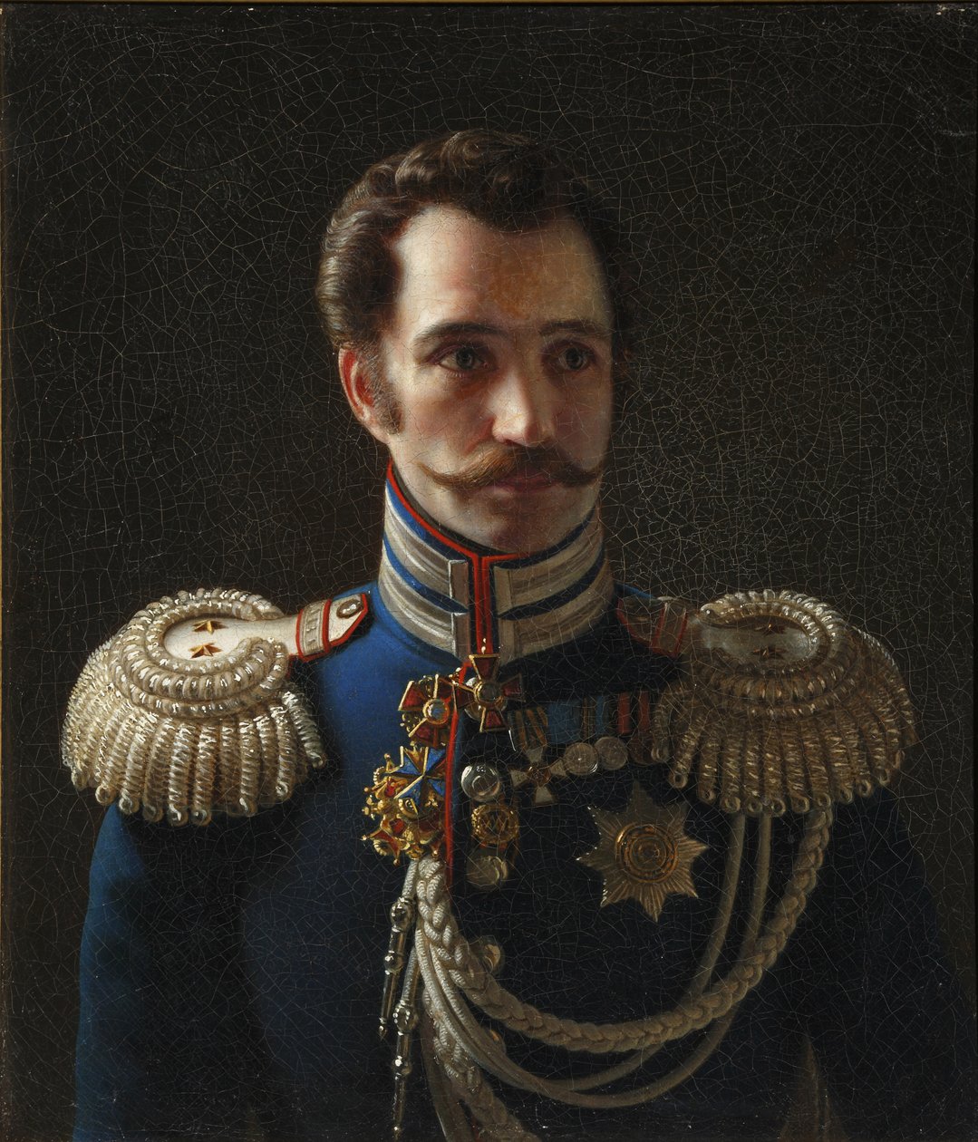 Portrett av Leonty Vasilievich Dubelt 1792-1862, stabssjef for Corps of Gendarmes, ca. 1843 av Alexei Vasilyevich Tyranov