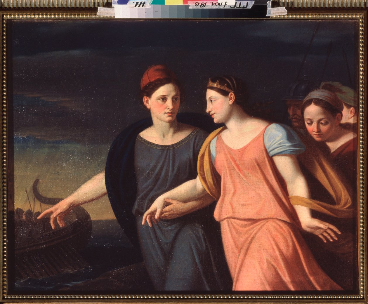 Paris Abducting Helene (Paris Abducting Helen) - Maleri av Alexei Yegorovich Yegorov (1776-1851), olje på lerret av Alexei Yegorovich Yegorov