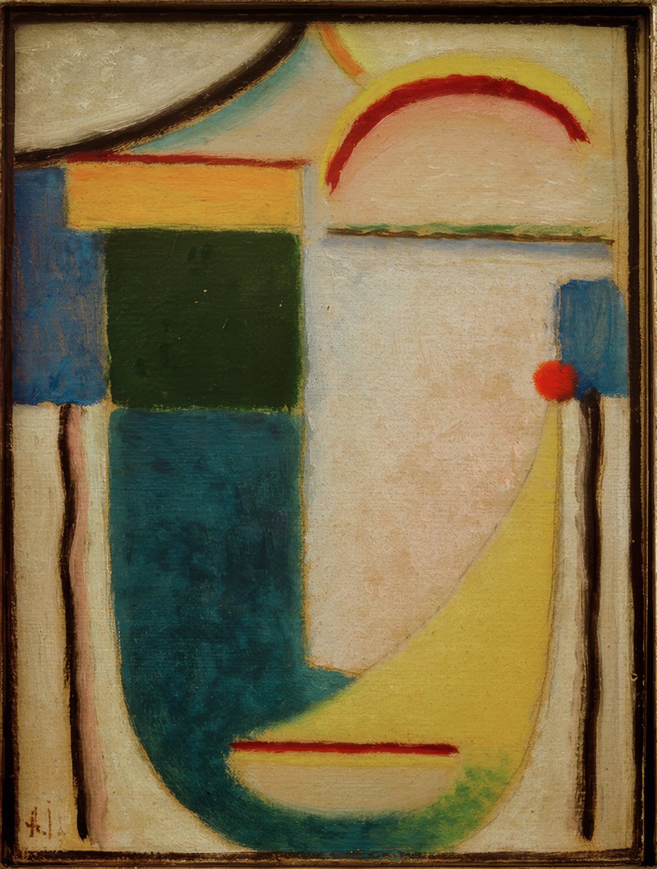 Abstrakt hode: Skisse for "Frost" av Alexej von Jawlensky