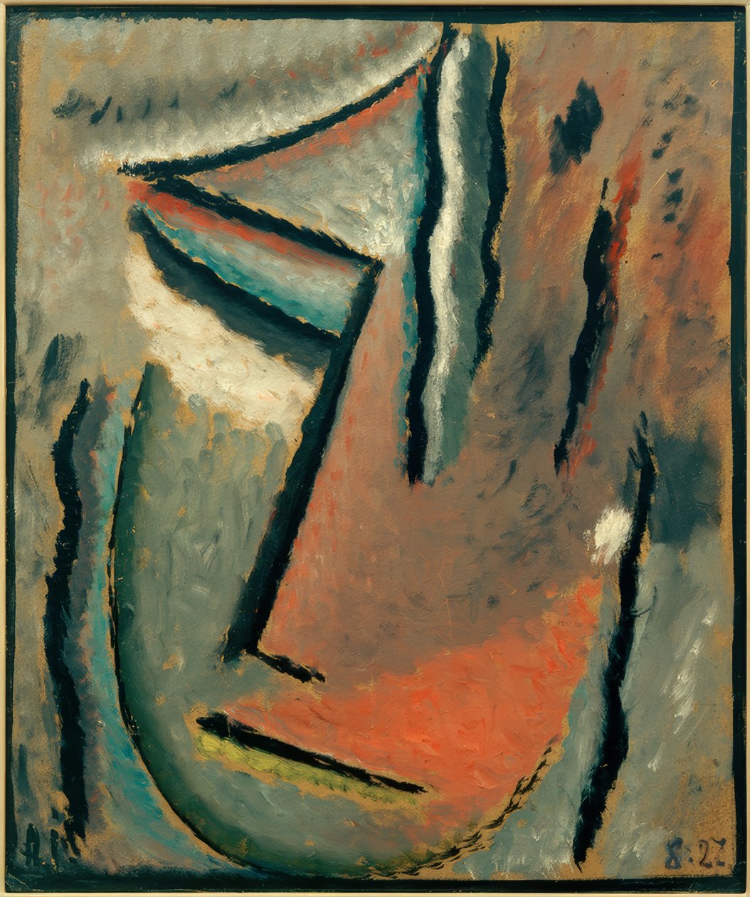 Abstrakt hode: stum smerte av Alexej von Jawlensky
